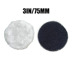 Wool Polishing Discs Set for Car Waxing & Buffing - 5 Sizes