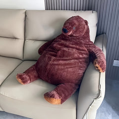Giant Brown Bear Plush Toy Soft Stuffed Animal Doll Pillow