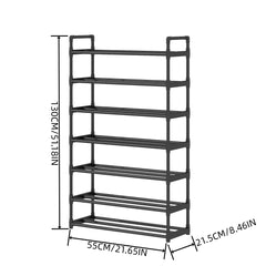 1pc Reinforced Shoe Rack 6 7 Tier Organizer with Handle Easy to Install