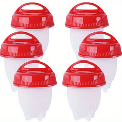 6PCS Silicone Egg Cooker Non-stick Pot Cookware Set Egg Mold Cup Steamer