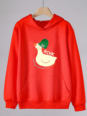 Girls Cartoon Duck Hoodie Long Sleeve Sweatshirt