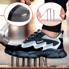 Steel Toe Work Shoes Men Puncture Proof Safety Boots