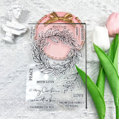 10x16cm Plant English Transparent Silicone Stamp