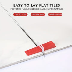 100pcs Tile Leveling System Plastic Wedges Tile Leveling Clips
