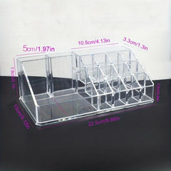 Clear Makeup Organizer Skin Care Cosmetic Display Case With Drawers