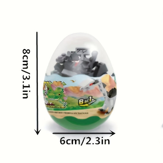 6pcs Dinosaur Egg Building Blocks Colorful Dinosaur & Egg Toy
