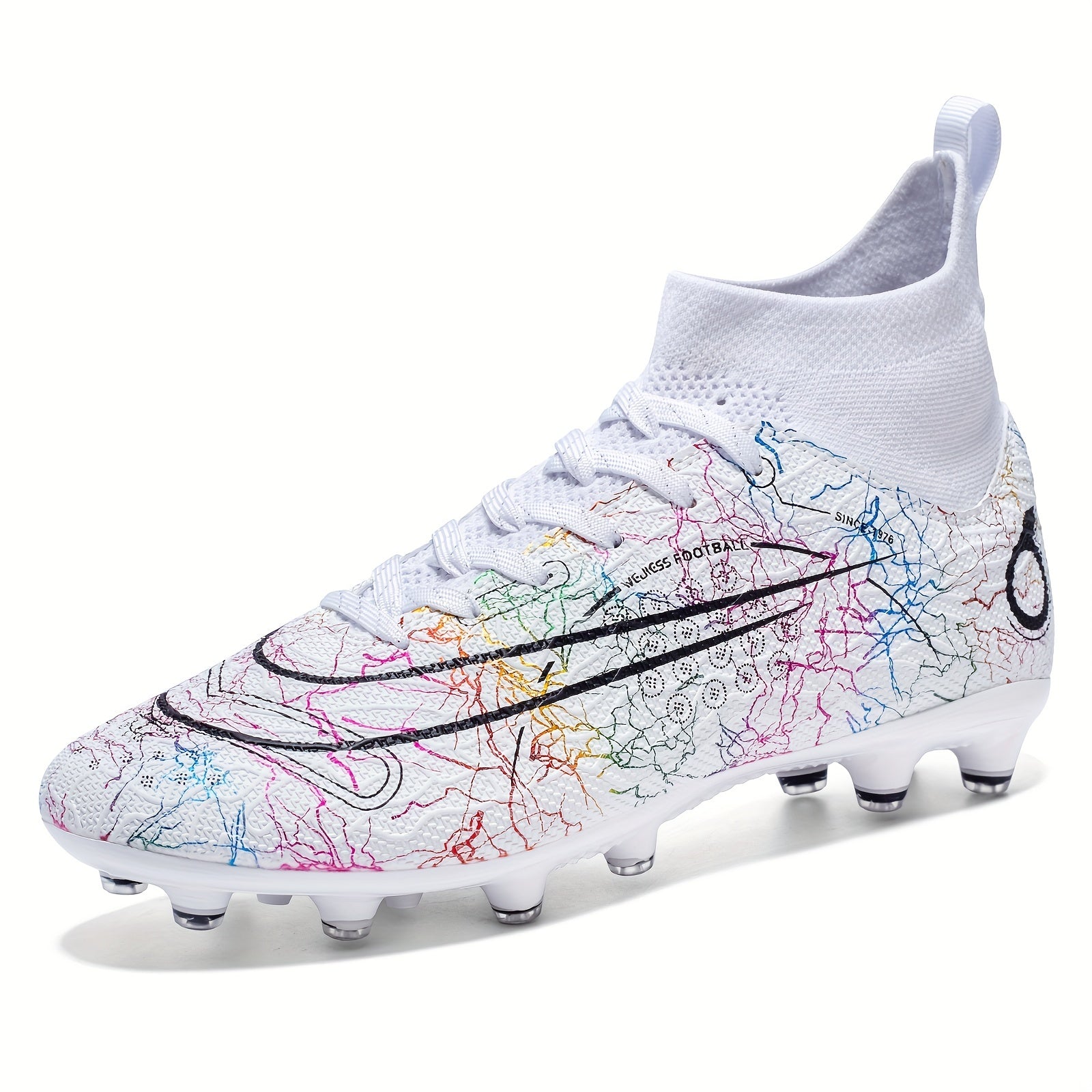 Men's High Top Soccer Boots Spike Shoes for Performance