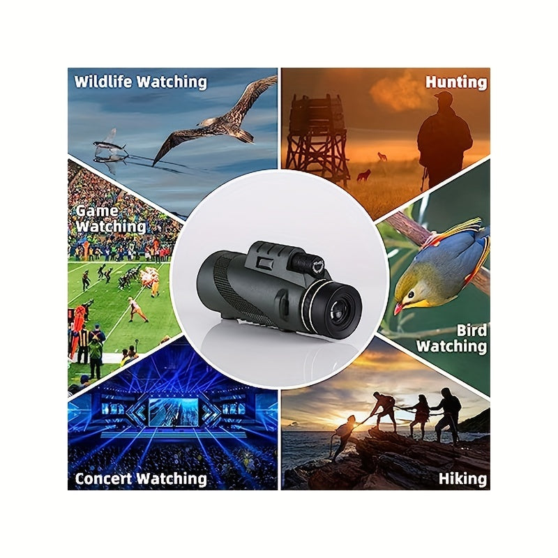 40x60 Monocular Telescope High Definition for Bird Watching and Travel