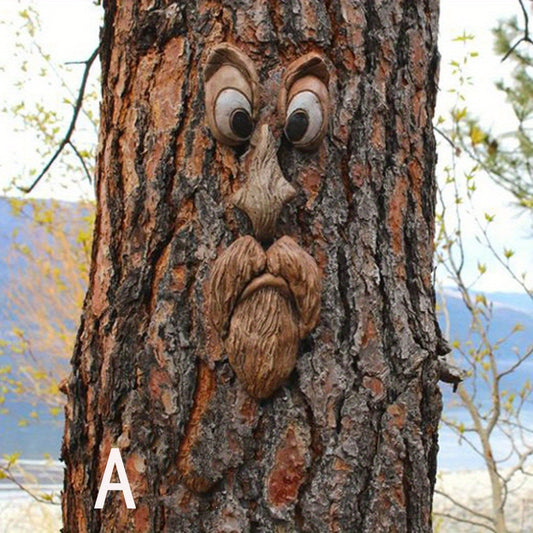 Easter Outdoor Tree Face Monster Resin Ornament Decoration