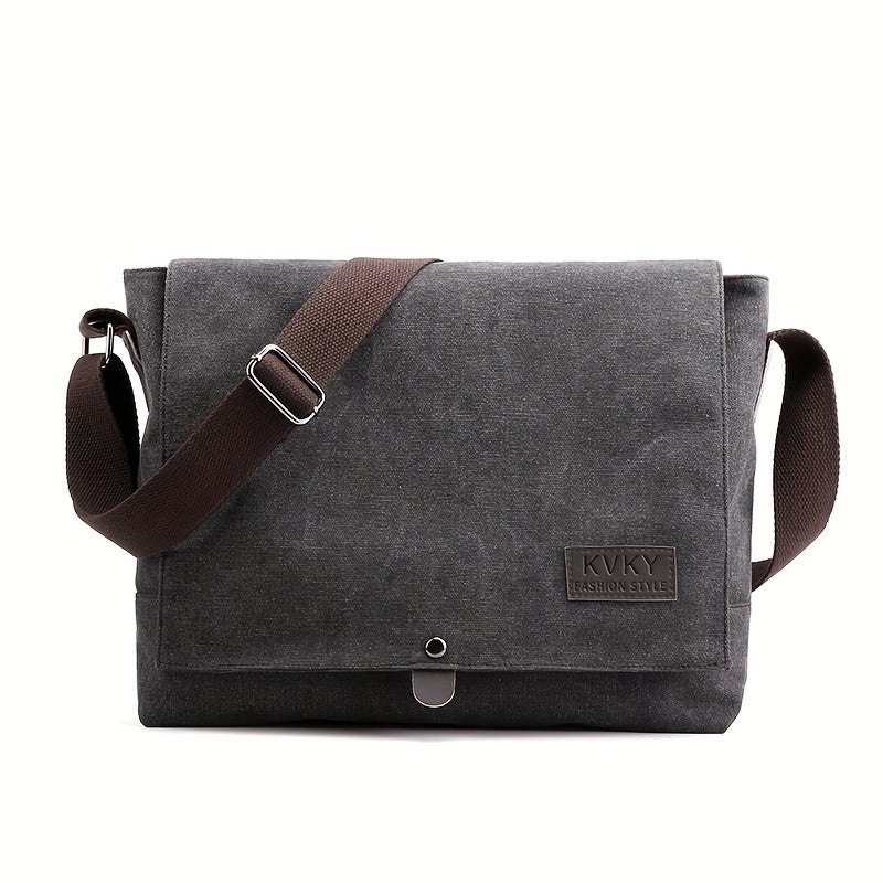 Canvas Messenger Bag Business Casual Crossbody Satchel Shoulder Bag