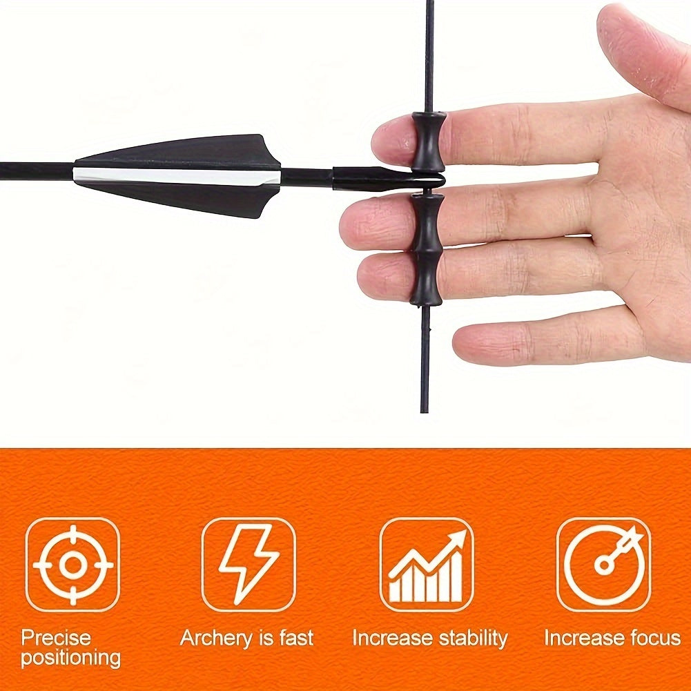 2pcs Archery Finger Tab Soft Finger Guard for Recurve Bow