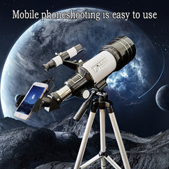 F30070M HD Astronomical Telescope Tripod Moon Observation Bird Watching Gift