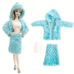 Doll Winter Coat Pants Dress Set for 29.97 cm Dolls