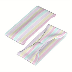 Pastel Stripes Headband Soft Non Slip Hairband Mint Green Pink
