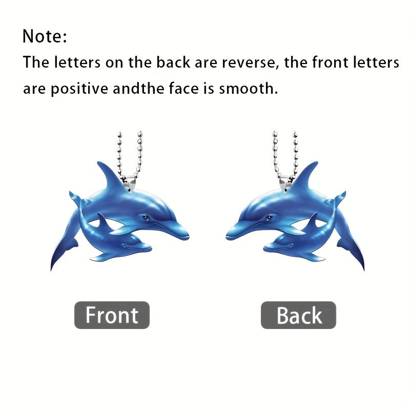 Bionic Dolphin Acrylic Car Pendant