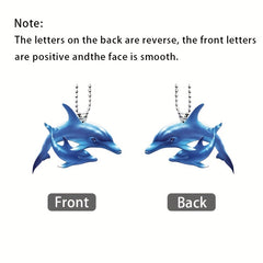 Bionic Dolphin Acrylic Car Pendant
