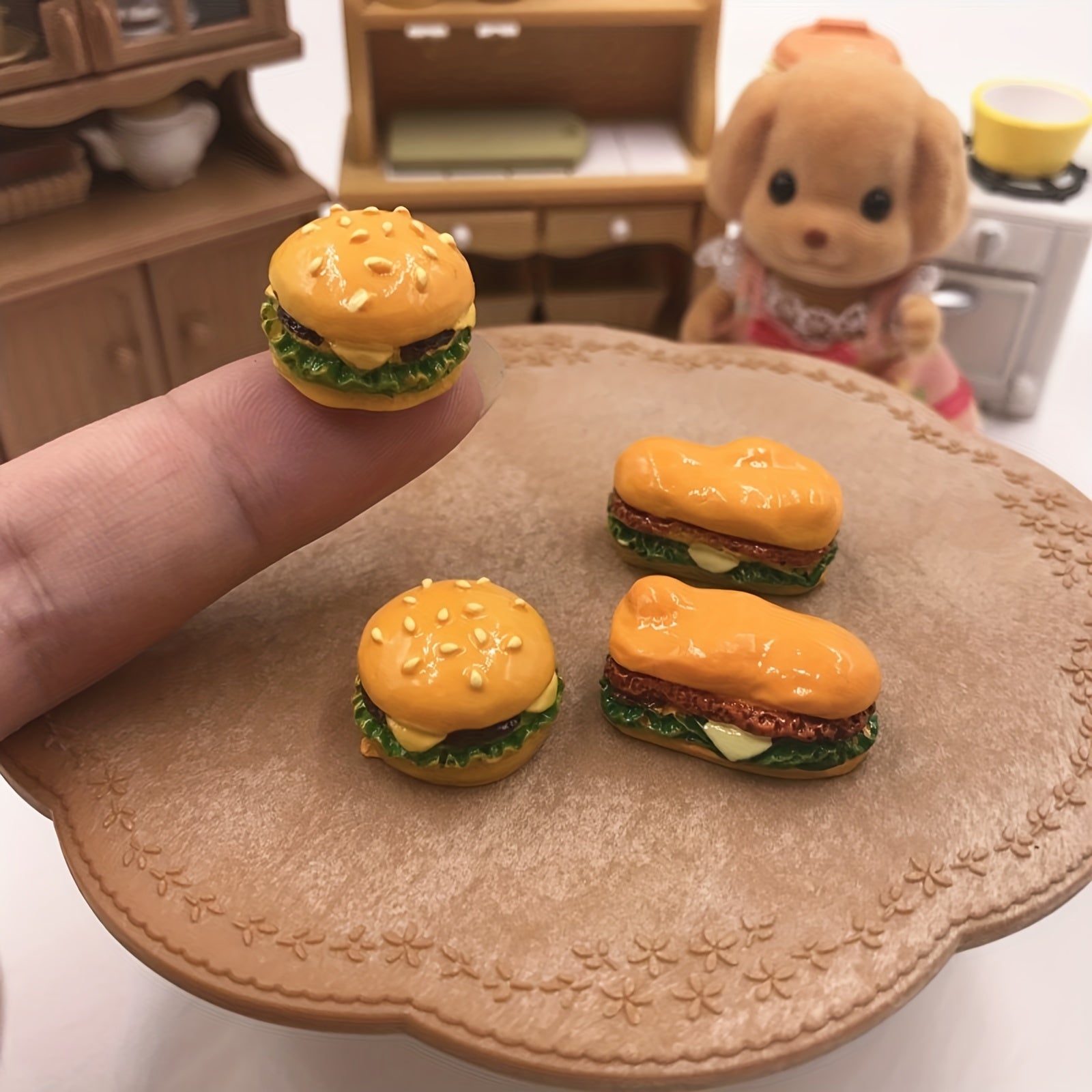 Mini Breads Food Models Dollhouse Accessories Kids Toy