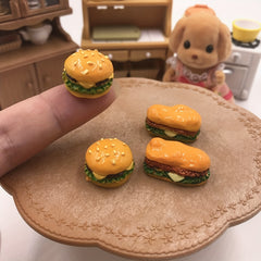 Mini Breads Food Models Dollhouse Accessories Kids Toy