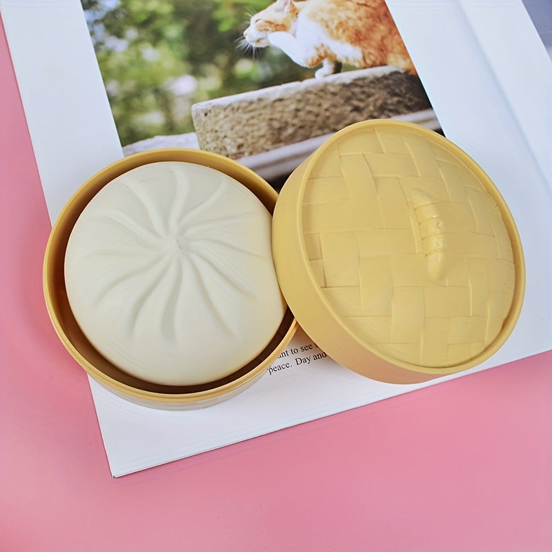 Steamed Bun Squeeze Toy with Steamer Set