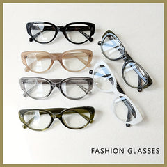 Clear Lens Cat Eye Glasses Lightweight Anti Light Eyeglasses