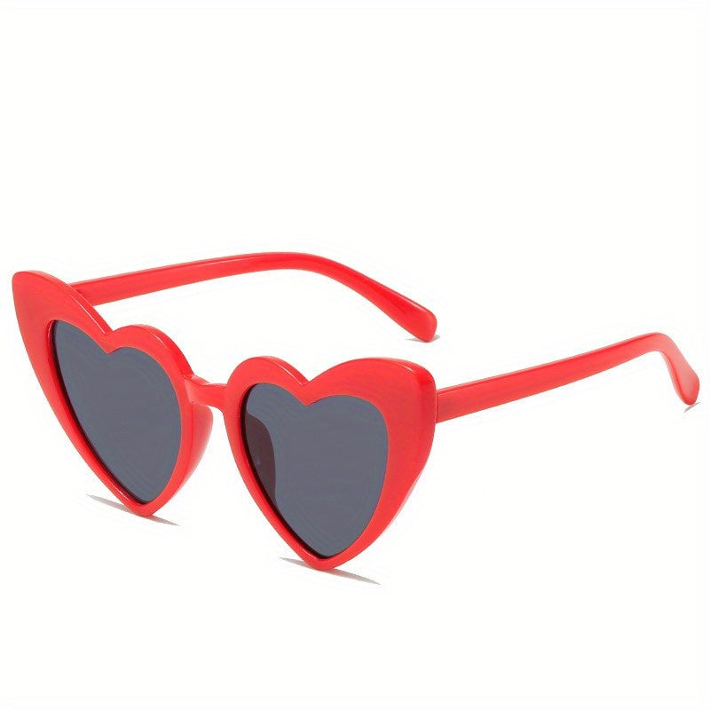 Heart Frame Sunglasses Gradient Lens Glasses Costume Party Beach
