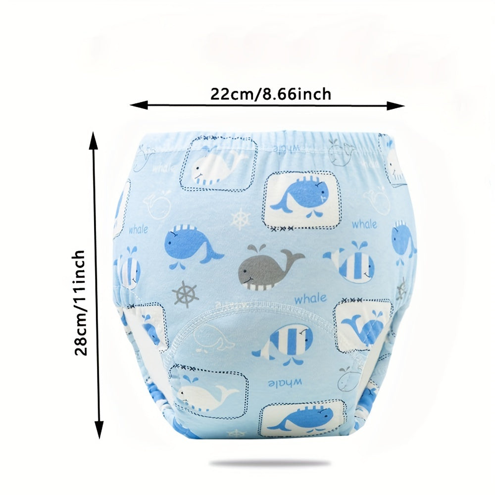 3pcs Potty Training Pants 6-Layer Cotton Gauze Baby Cloth Diapers