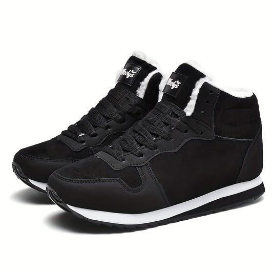 Women's Winter Thermal Snow Boots Plush Lined Lace Up Sneakers
