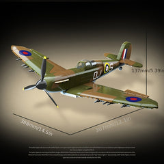 682pcs Military Airplane Model Building Blocks Toy Vintage Fighter Plane