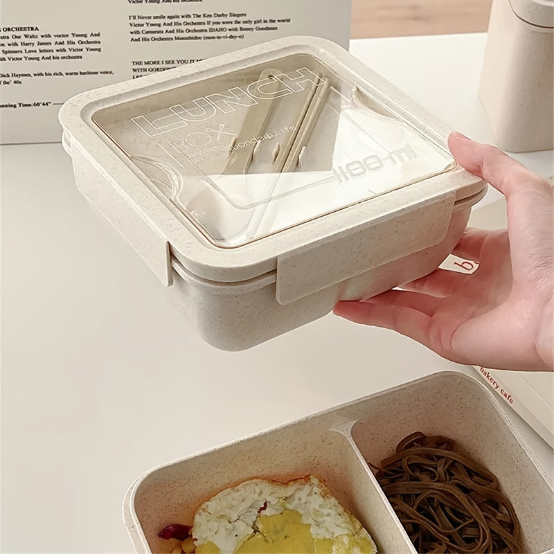 1pc Lunch Box Bento Box Kitchen Plastic Food Container Home Kitchen Accessories