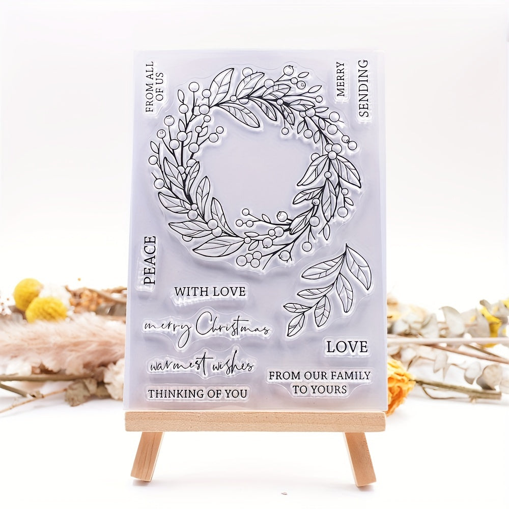 10x16cm Plant English Transparent Silicone Stamp