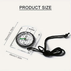 Mini Survival Compass With Lanyard for Outdoor Hiking Camping
