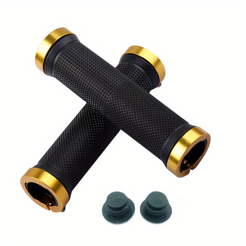 2pcs Mountain Bike Handlebar Cover Aluminum Alloy Bilateral Anti off Handlebar