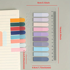6 Styles Card PET Sticky Notes 200 Index Stickers Per Style 1 Set