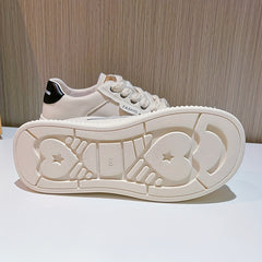 Women's Thick Bottom Skate Shoes Lace Up Sport Shoes
