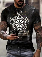 Clock 3D Print Men's Graphic Tee for Summer