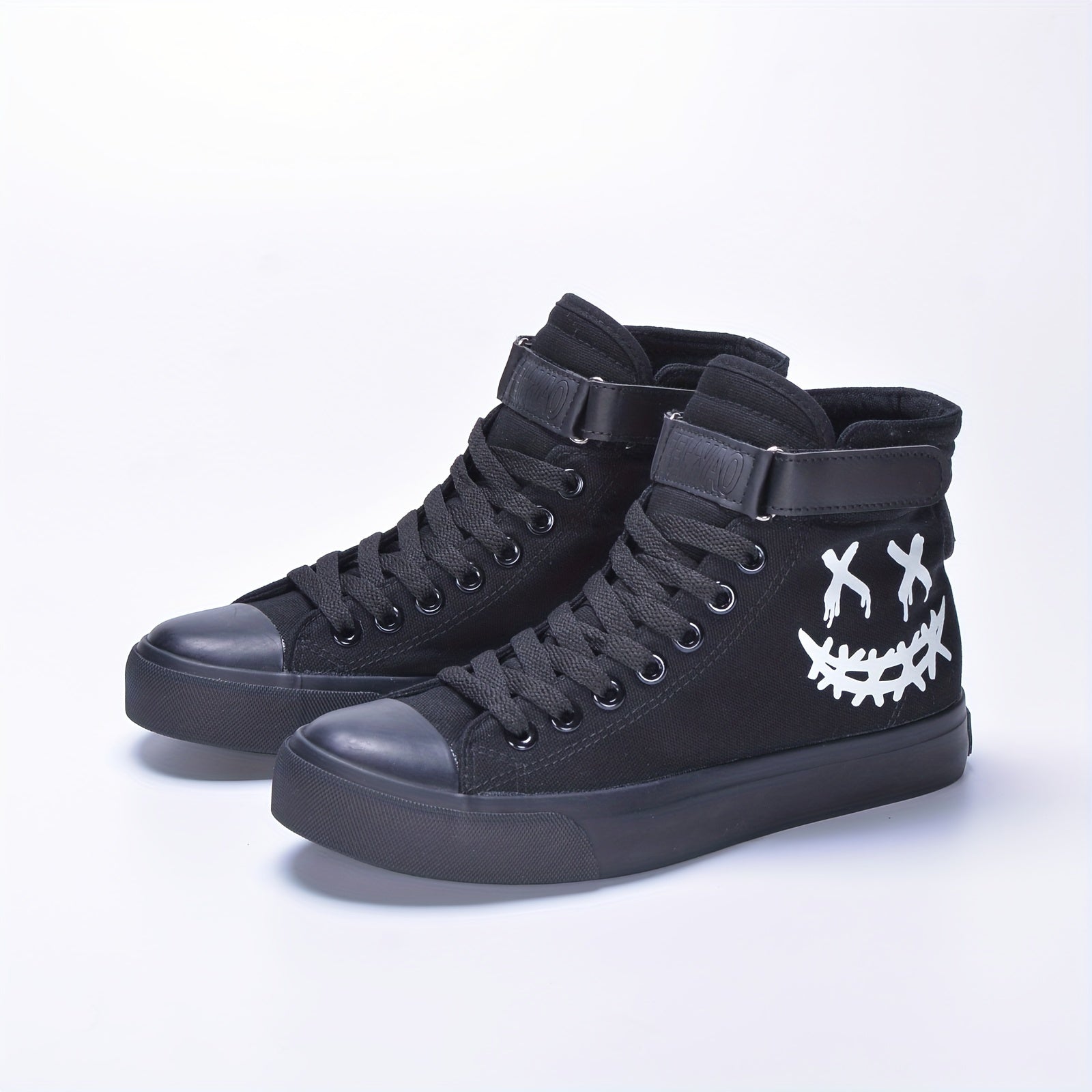 Boys Luminous High Top Sneakers Non slip Skateboard Shoes
