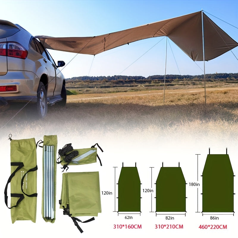 Car SUV Side Sun Shelter Canopy Anti UV Waterproof Awning