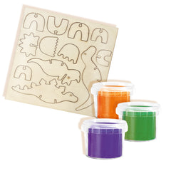 Dough Dinosaurs Wooden Skeletons Set