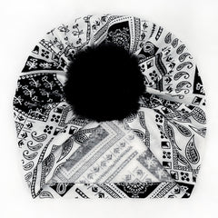 Weight Printed Striped Baby Turban Hat For Four Seasons