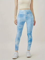  Tie Dye Ruched Hip Lifting Yoga Leggings