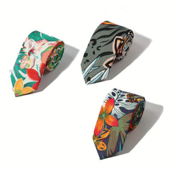 Men's Floral Necktie Business Wedding Party Necktie Gift For Men
