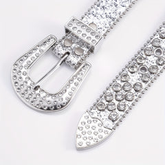 Men's Rhinestone Hip Hop Belt for Pants