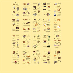 20pcs PET Flat Sticker Retro Literary Theme DIY Journal Decoration