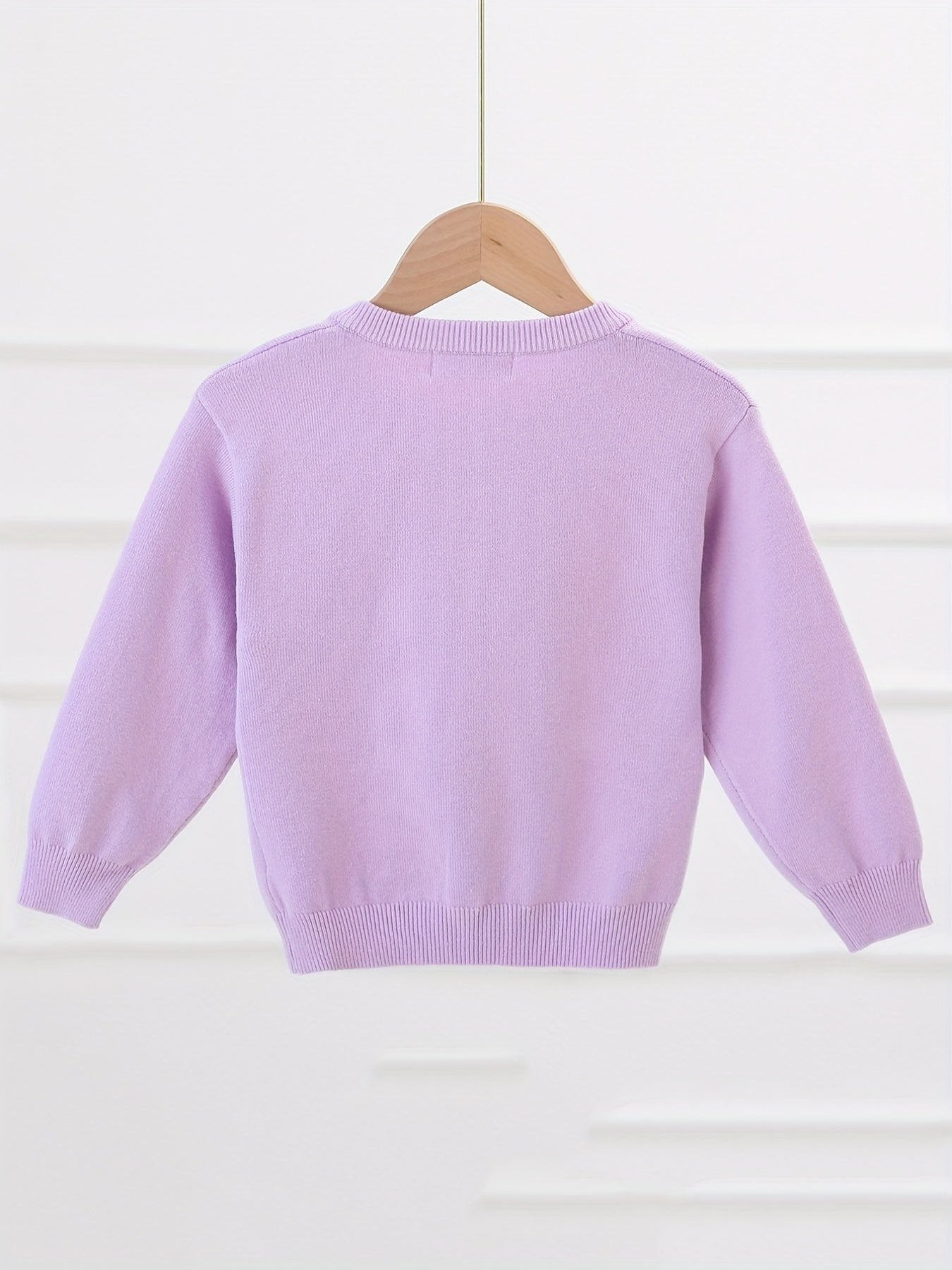Girls' Embroidery Button Down Knit Cardigan Sweater