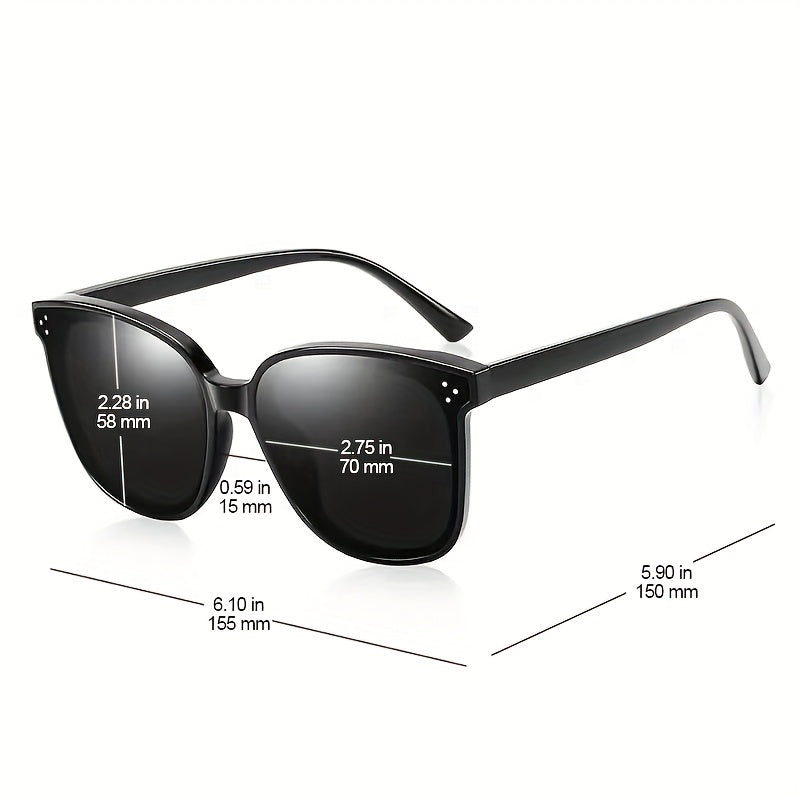 Square Rivet Sunglasses UV400 Sun Shades Driving Beach Travel