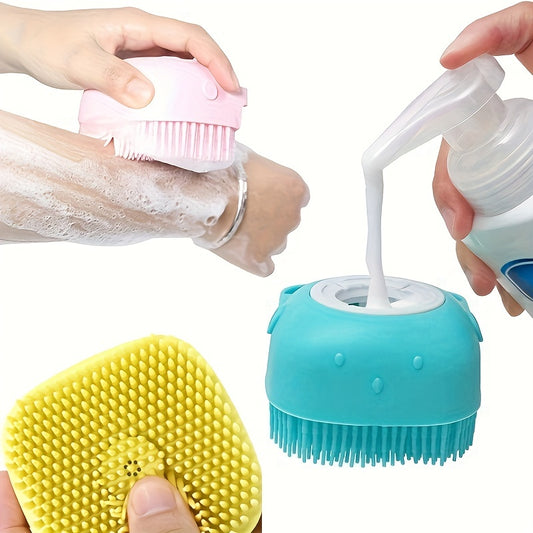 Silicone Bath Brush Soft Hair Brush Massage Brush