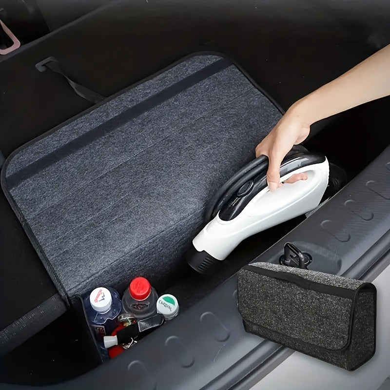 Woolen Felt Car Trunk Organizer Bag