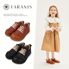 TARANIS Casual Low Top Lace Up Loafer Shoes For Girls