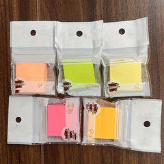 5 Pack Sticky Notes 500 Sheets Bright Colored 38mm Square Shape Office Study