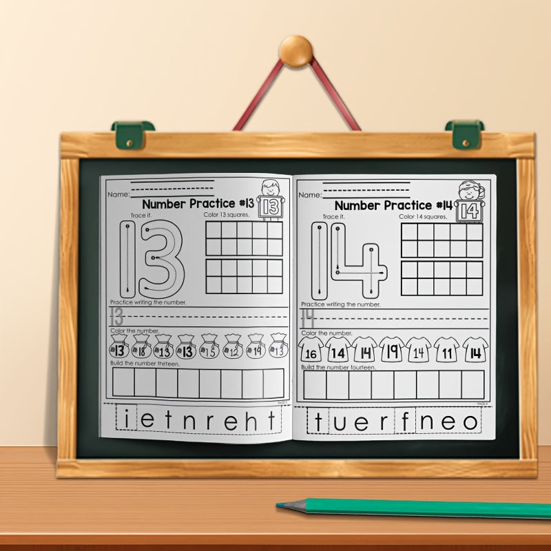 Kindergarten Math Workbook Learn Numbers 11-20 with Activities
